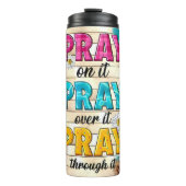 Bid: erop, eroverheen, erdoorheen thermosbeker (Voorkant)