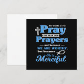 Bid Gebed God Religie Katholiek Christelijk Cadeau Kaart (Voorkant / Achterkant)