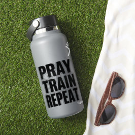 Bid Gebed Train Herhaal – Christelijke Fitness Mot Sticker