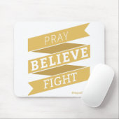 Bid. Geloof me. Vecht. - Mousepad Muismat (Met muis)