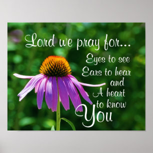 Bid God voor de ogen om te zien en oren om te hore Poster
