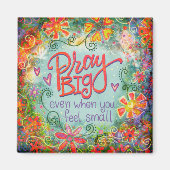  Bid Grote Inspirativiteit Geloof Bloemmagneet Magneet (Voorkant)