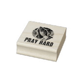 Bid hard biddende handen ontwerp rubberstempel (Stempel)