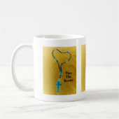 Bid het rozenhoedje koffiemok (Links)