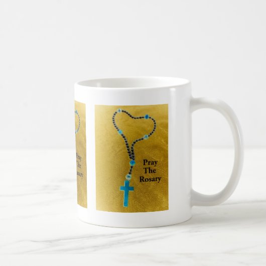 Bid het rozenhoedje koffiemok (Rechts)