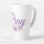 Bid Inspirerend citaatbloem Latte Mok (Rechterhoek)