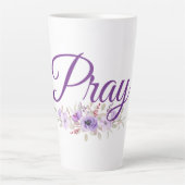 Bid Inspirerend citaatbloem Latte Mok (Voorkant)