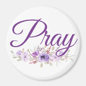 Bid Inspirerend citaatbloem Magneet (Voorkant)