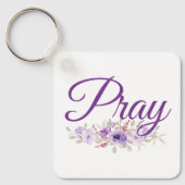 Bid Inspirerend citaatbloem Sleutelhanger (Voorkant)