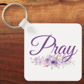 Bid Inspirerend citaatbloem Sleutelhanger (Voorkant)