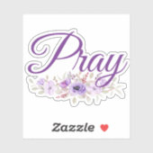 Bid Inspirerend citaatbloem Sticker (Vel)