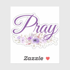 Bid Inspirerend citaatbloem Sticker