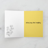 Bid Maak je geen zorgen Religieuze Honingbij Red R Kaart (Binnen)