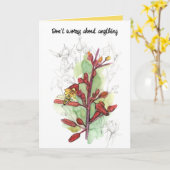 Bid Maak je geen zorgen Religieuze Honingbij Red R Kaart (Gele Bloem)