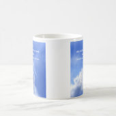 Bid. Matthew 7:7 Scriptversie Verse met Angel Sky Koffiemok (Center)