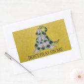 Bid me niet aan rechthoekige sticker (Envelop)