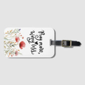 Bid meer zorgen minder Inspirerend citaatbijbel Bagagelabel (Voorkant (horizontaal))