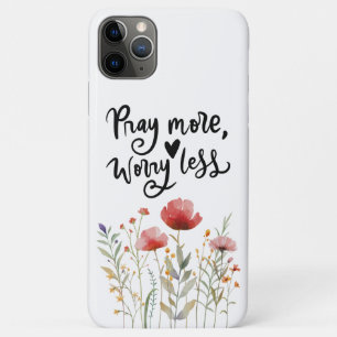 Bid meer zorgen minder Inspirerend citaatbijbel Case-Mate iPhone Case