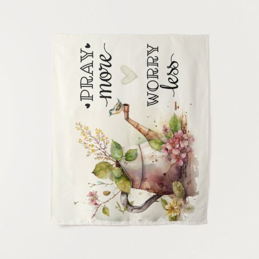 Bid meer zorgen minder Inspirerend offerte Christe Wandkleed (Voorkant)