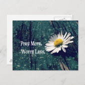 Bid meer zorgen minder offerte met Daisy Briefkaart (Voorkant / Achterkant)