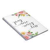Bid meer zorgen Minder Prayer Journal-laptop Notitieboek (Rechterzijde)
