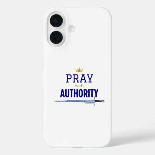 Bid met Autoriteit - Kroon en Zwaard Case-Mate iPhone Case (Achterkant)