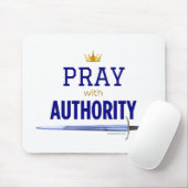 Bid met autoriteit Mousepad - Kroon en zwaard Muismat (Met muis)