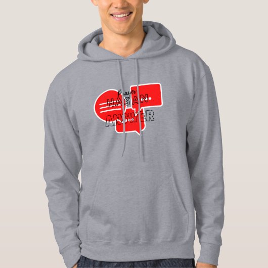 Bid met dikke letters  hoodie (Voorkant)