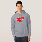Bid met dikke letters  hoodie (Voorkant volledig)
