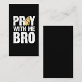 Bid met me Bro - Christelijk geloof Jezus Visitekaartje (Voorkant / Achterkant)