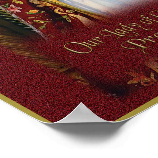 Bid met onze dame van goed succes. poster (Hoek)