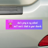 bid niet op mijn school bumpersticker (Op auto)