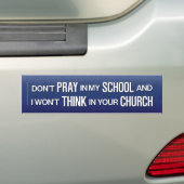 bid niet op mijn school bumpersticker (Op auto)