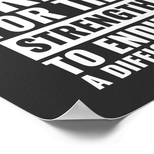 bid niet voor een gemakkelijk leven | Motivatie pr Poster (Hoek)