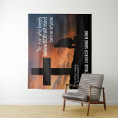 BID ONGESTOPT Dat Christelijke Kerk Muur Kunst Wandkleed (In situ)