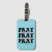 Bid op het bagagelabel (Voorkant (verticaal))