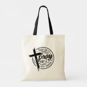 Bid op het Christelijke kruisbijbelvers Tote Bag (Achterkant)