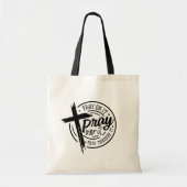 Bid op het Christelijke kruisbijbelvers Tote Bag (Voorkant)