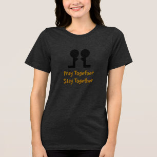 Bid samen Blijf bij elkaar - Tri-Blend Shirt
