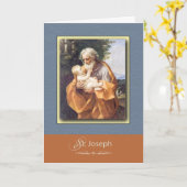 Bid St. Jozef om voor ons te bidden Kaart (Gele Bloem)