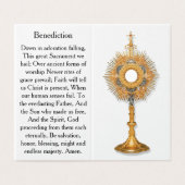 Bid tijdens de Eucharistische Aanbidding Kaart (Buitenkant ongevouwen)