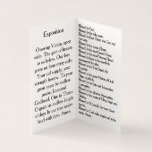 Bid tijdens de Eucharistische Aanbidding Kaart (Binnen)