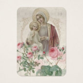 Bid tot einde abortus Pro-life Religieuze Mary Visitekaartje (Voorkant)