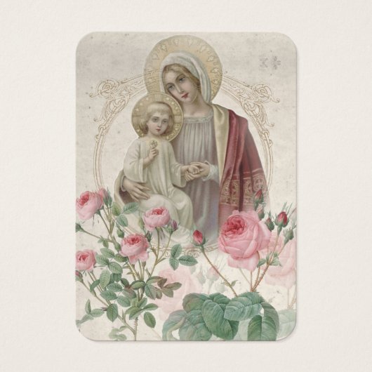 Bid tot einde abortus Pro-life Religieuze Mary Visitekaartje (Voorkant)