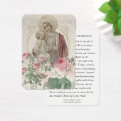 Bid tot einde abortus Pro-life Religieuze Mary Visitekaartje (Bureau)