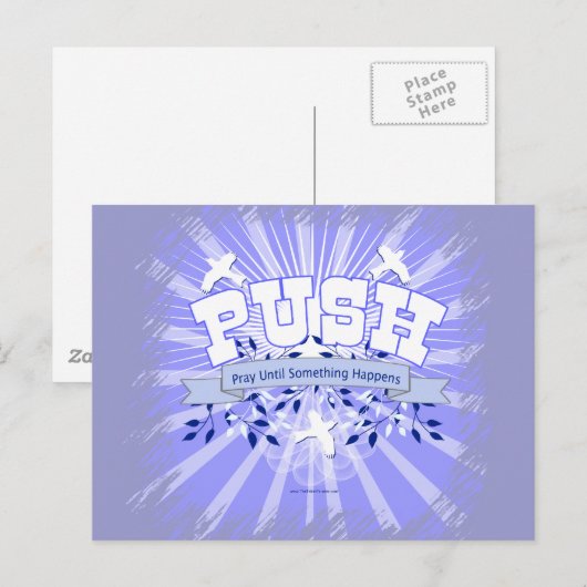 Bid tot er iets gebeurt briefkaart (Voorkant / Achterkant)