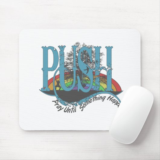 Bid tot er iets gebeurt muismat (Met muis)