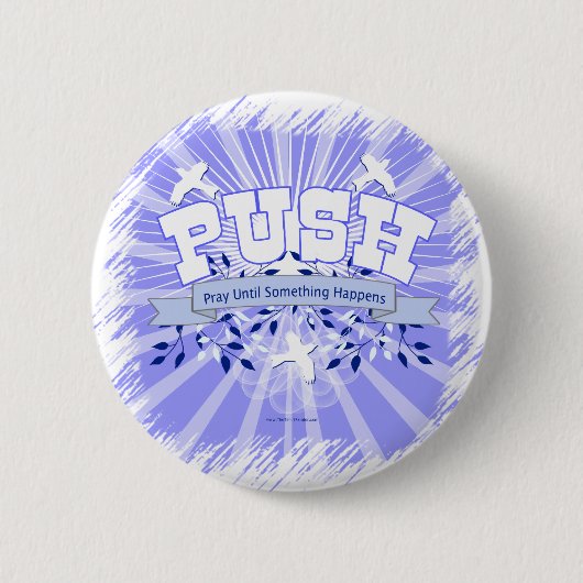 Bid tot er iets gebeurt ronde button 5,7 cm (Voorkant)