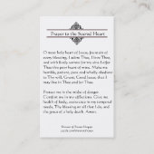 Bid tot het heilige hart van Jezus Heilige Kaart Visitekaartje (Achterkant)