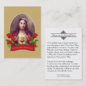 Bid tot het heilige hart van Jezus Heilige Kaart Visitekaartje (Voorkant / Achterkant)